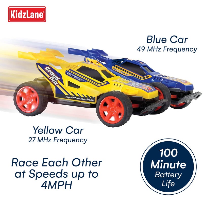 Kidzlane Kids Remote Control Cars - 2 Race Cars Racing Together with All-Direction Drive, 35 ft Range - 2 Pack Remote Control Car Set for Kids - Remote Control car for Boys 4-7 & 8-12 - Image 5