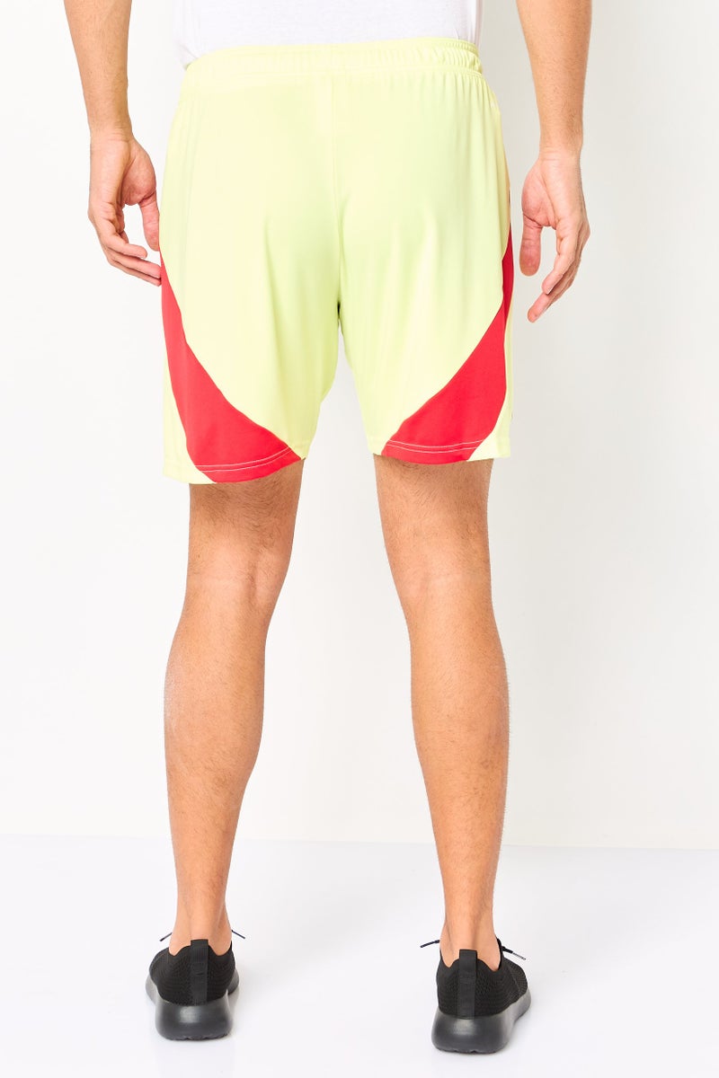 Adidas Men Sportswear Fit Embroidered Logo Spain Football Shorts, lime - Image 3