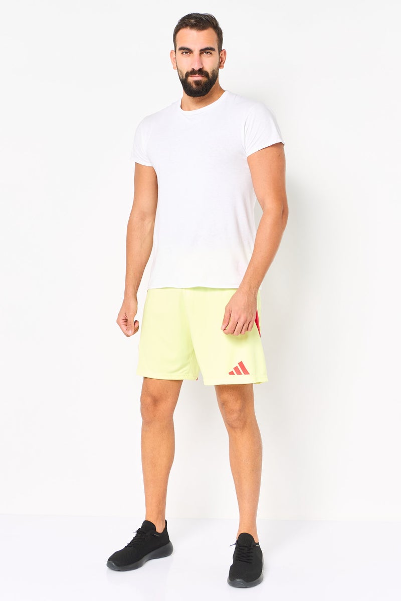 Adidas Men Sportswear Fit Embroidered Logo Spain Football Shorts, lime - Image 2