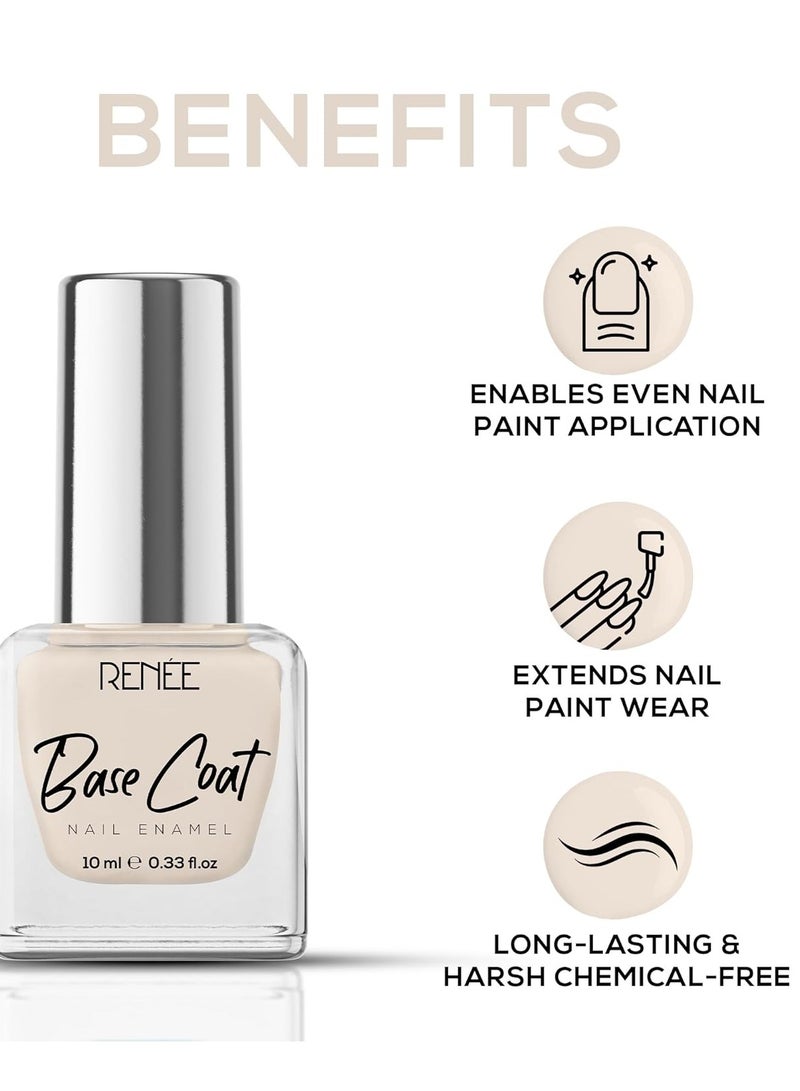 رينيه مينا الأظافر الأساسي | تركيبة مقاومة للتشقق بتغطية كاملة | 10 مل - Image 2