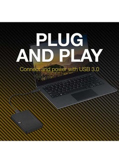 سيجيت برودكتس قرص صلب خارجي محمول سعة 1 تيرابايت، واجهة USB 3.0 مايكرو، يعمل بالطاقة من خلال الناقل، مُهيأ مسبقًا بنظام exFAT، خدمات استعادة البيانات متوافقة مع ويندوز وماك، باللون الأسود | STKM1000400 1 تيرابايت  - Image 5