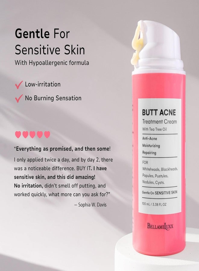 BellamiLuxx Butt Acne Treatment Set: Acne Soap Bar + Butt Treatment Lotion for Breakouts on Buttocks, Thighs, Back, Chest & Ingrown-Prone & Folliculitis-Prone Skin – Helps Reduce Body Breakouts - Image 5