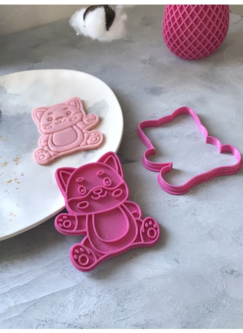 Hello Pink Cat Dough Shaper