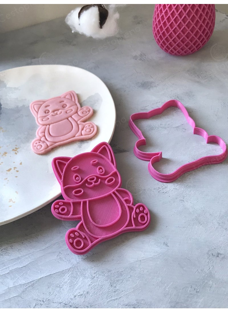Cestopieno - Hello Pink Cat Dough Shaper - Image 1