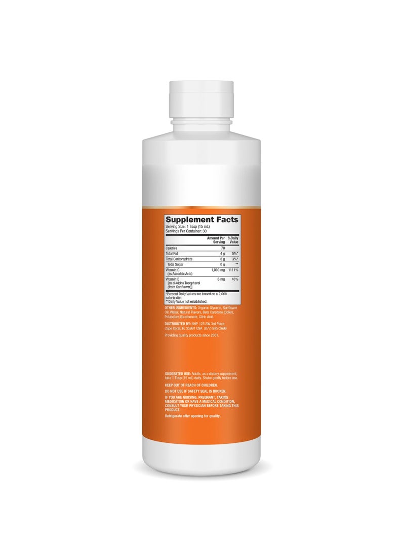 Dr. Mercola Liposomal vitamin c 1,000 mg per serving citrus vanilla natural flavor liquid dietary supplement 15.2 fl. oz. (450 ml)  - Image 2