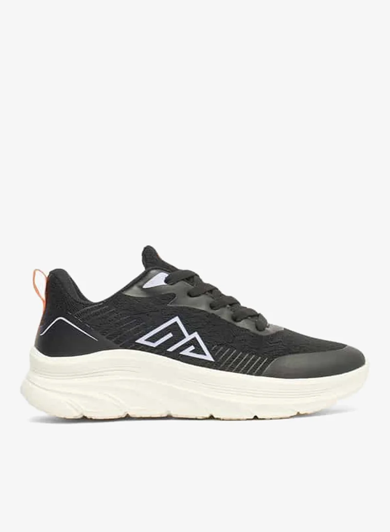 Women Textured Lace-Up Sports Shoes with Pull Tabs