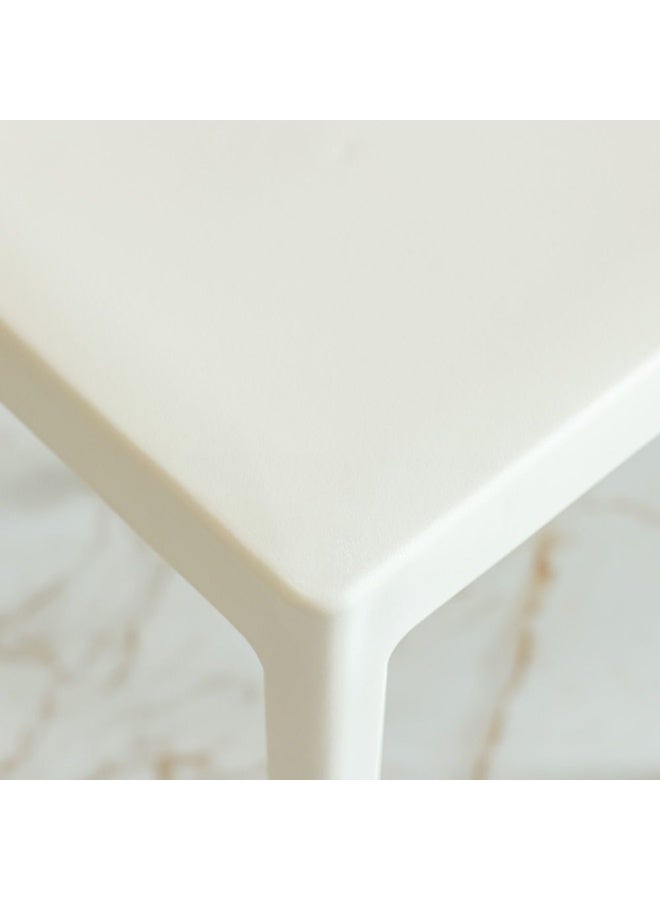 DANUBE HOME Danube Home Danyell Stool | Light Weight Single Chair | Pp Material | Modern Design 1 Seater Chair For Living Room Dining Room Indoor Furniture L28Xw28Xh45.5Cm -White - Image 4