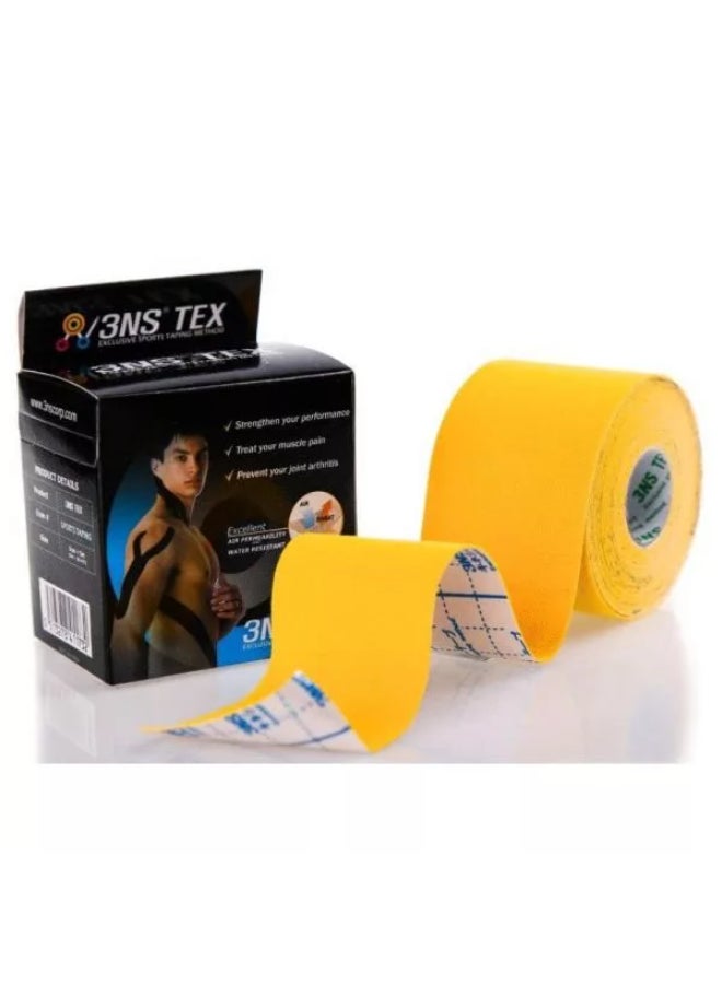 3Ns Tex Sports Tape Yellow 5Cm X 5M