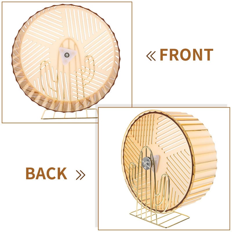 Silent Hamster Exercise Wheel Stand Large Running Accessory For Rats Hedgehogs Pet Cage Turquoise Round Quiet Design - Image 4