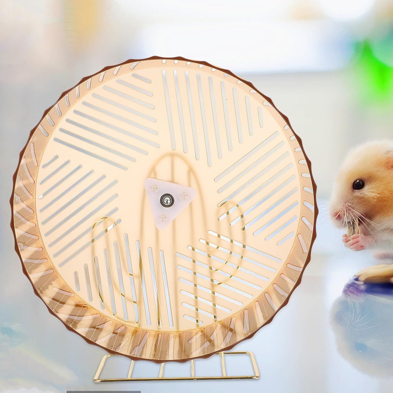Silent Hamster Exercise Wheel Stand Large Running Accessory For Rats Hedgehogs Pet Cage Turquoise Round Quiet Design - Image 5