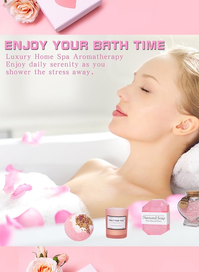 Thoraya All-in-One Gift Box for Wife & Best Friend, Unique and Multi-OccasionGifts Basket Ideas Pink Gifts Box for Her Relaxing Gift Set Self Care Gifts Birthday Presents Female Friendship Gifts for Best Friend Bestie Girlfriend Mom Wife Sister(Ramadan/Anniversary Gift for Her) - Image 2