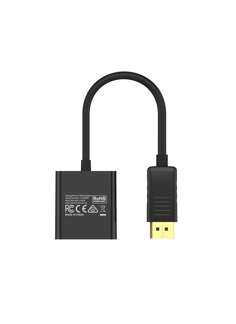 UNITEK - محول DisplayPort إلى HDMI بدقة 1080P Full HD - Image 1