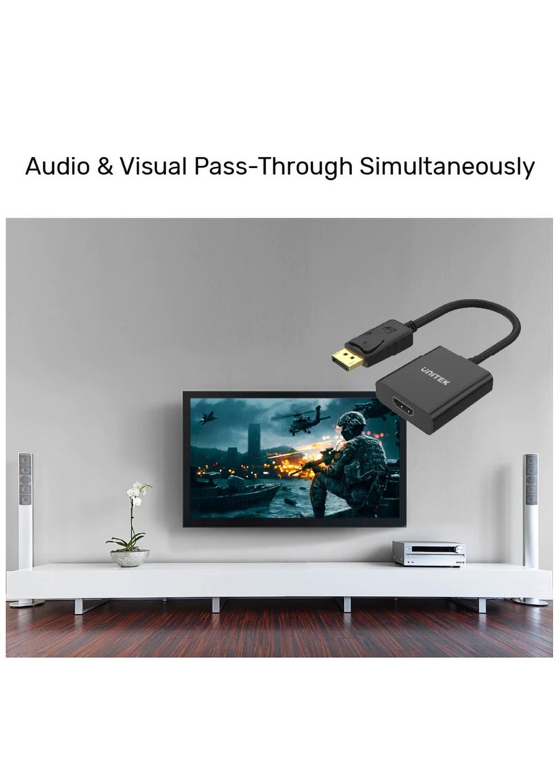 UNITEK محول DisplayPort إلى HDMI بدقة 1080P Full HD  - Image 4