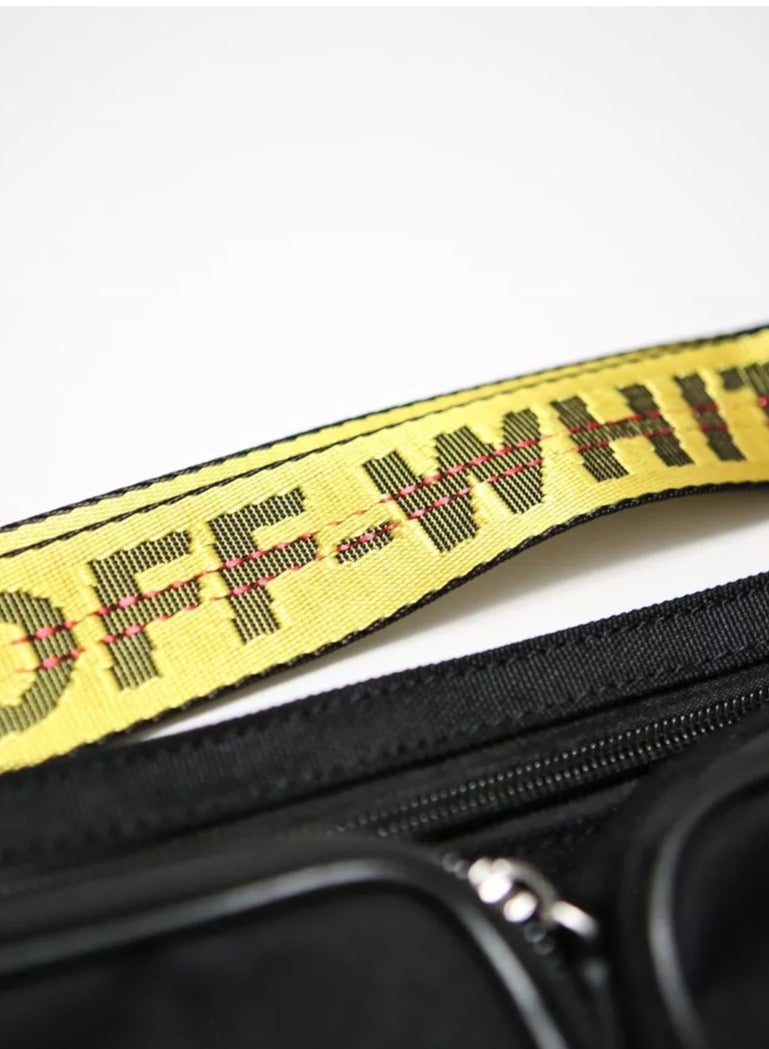 Off White Cordura Fanny Black Bag - Image 5