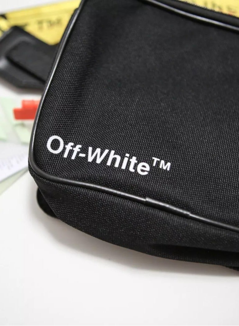 Off White Cordura Fanny Black Bag - Image 2