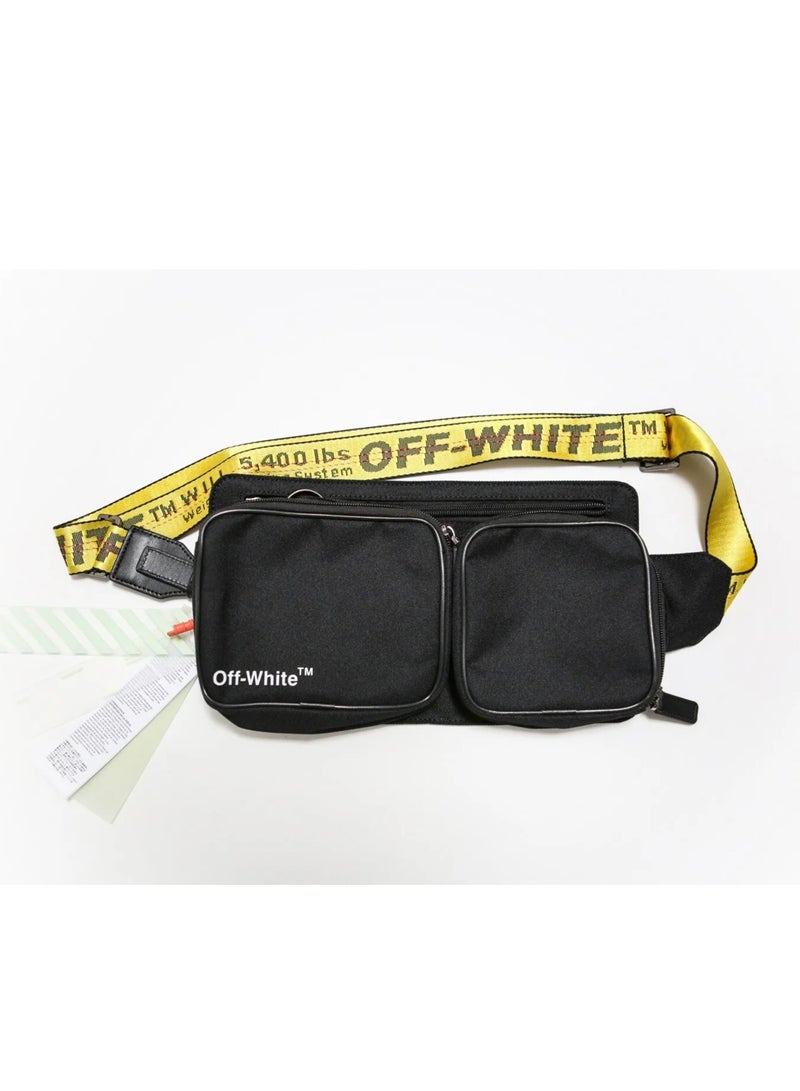 Off White Cordura Fanny Black Bag - Image 1