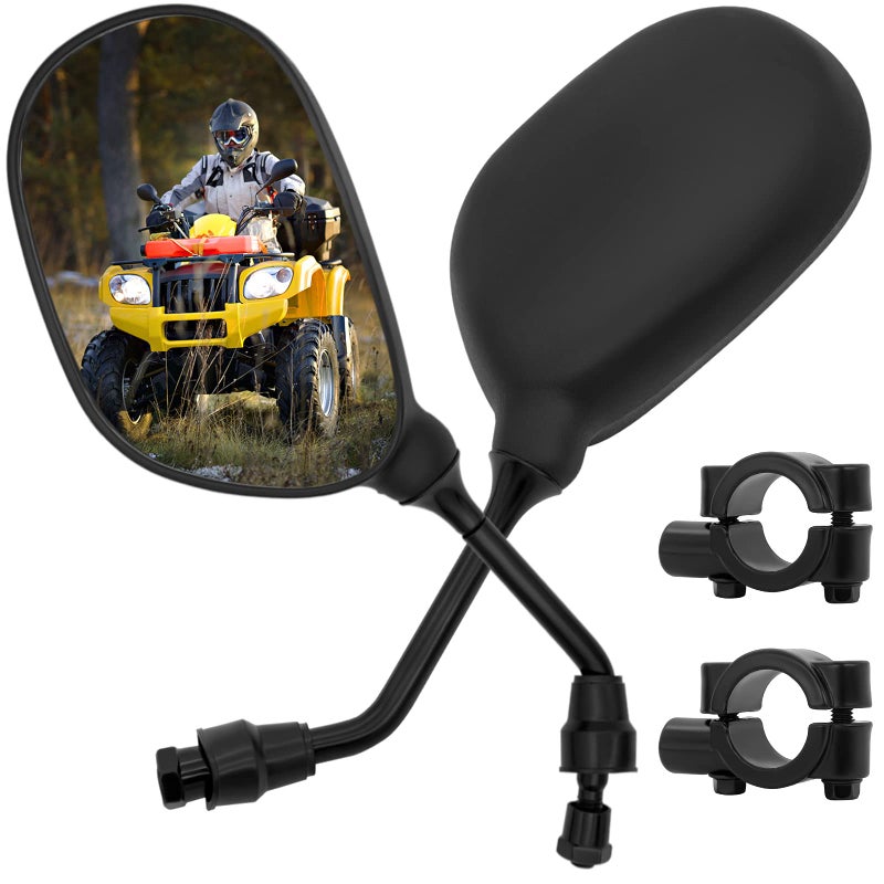 LEIMO KPARTS ATV Rear View Mirror 360 Degrees BallType ATV Side Rearview Mirror with 78 Handlebar Mount for Motocycle Scooter Moped Sportsman Dirt Bike Cruiser 4 wheeler mirrors