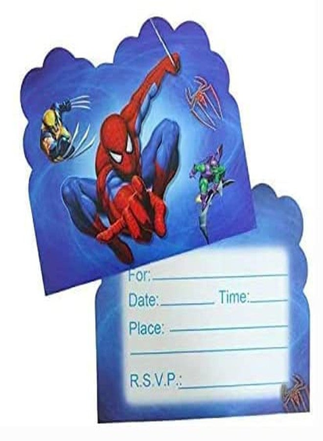 SUTRADHAR 20pcs Spiderman Birthday Invitations,Spiderman Party Invitations Birthday Party Supplies Decoration (Invitations3) - Image 1