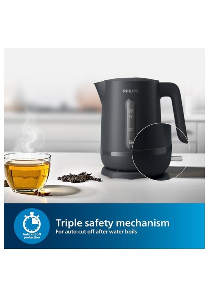 Philips Essentials Collection Kettle 1000 Series 1.7 L 1800 W HD9314 Charcoal Grey - Image 2