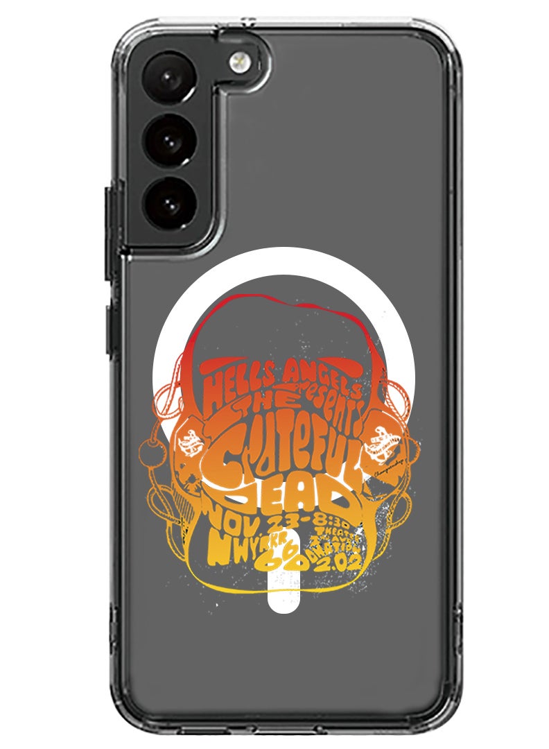 Theodor Magnetic Case for Samsung Galaxy S23 6.1-inch Compatible with MagSafe Wireless Charging, Shockproof Phone Bumper Cover Hells angels copy - Image 1