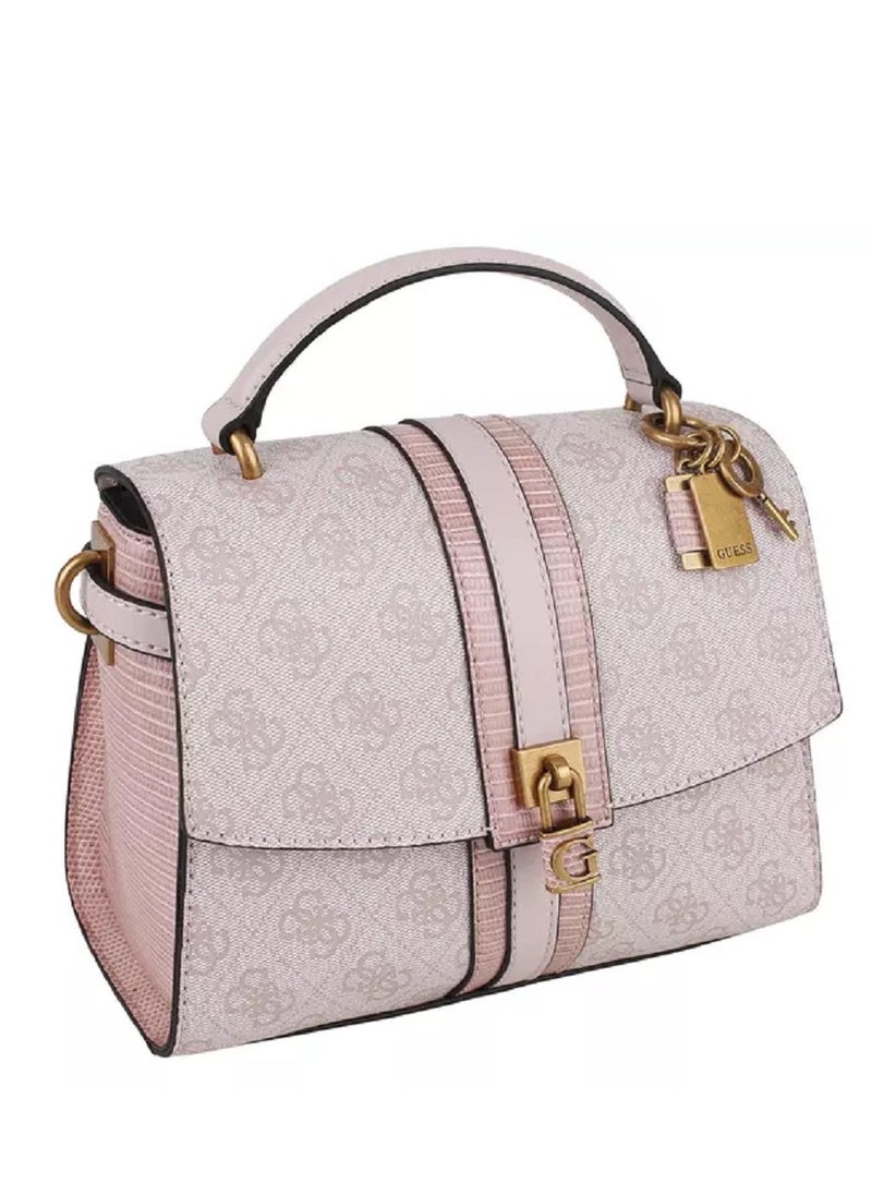 GUESS - Guess - Ginevra Logo Top Handle Flap Cross-body Bags - Image 1