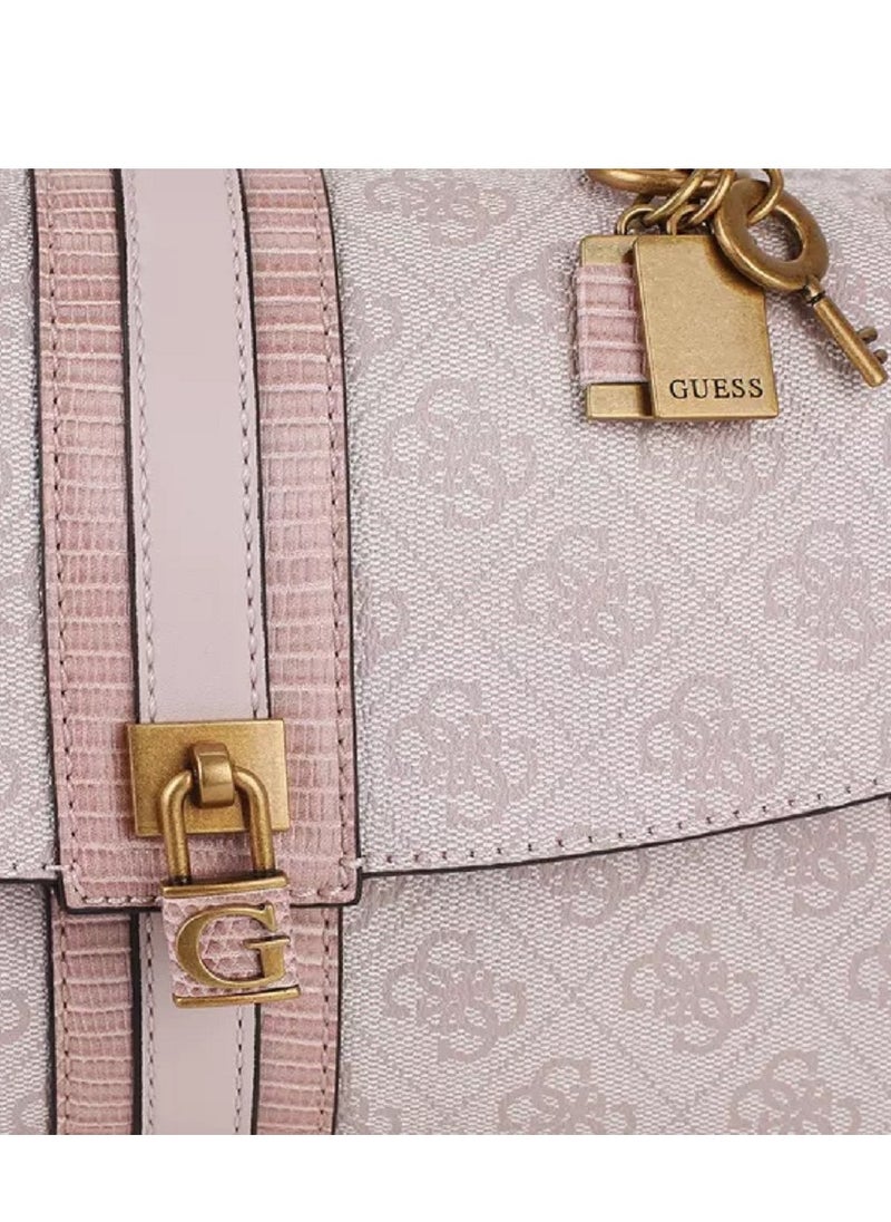 GUESS - Guess - Ginevra Logo Top Handle Flap Cross-body Bags - Image 1