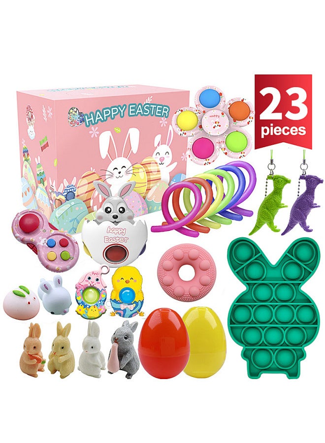 Easter Egg Kids Party Small Gift Tumbler Chicken Gashapon Toy Easter Bunny-Color:AB007-1