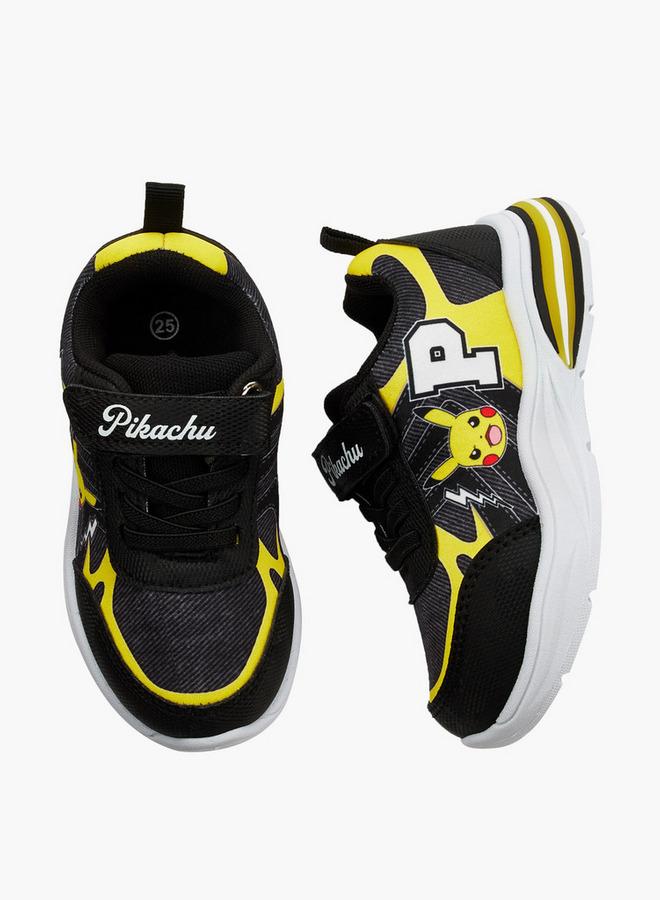 Pokemon Boys Light-Up Hook & Loop Ankle School Sneakers - Image 1