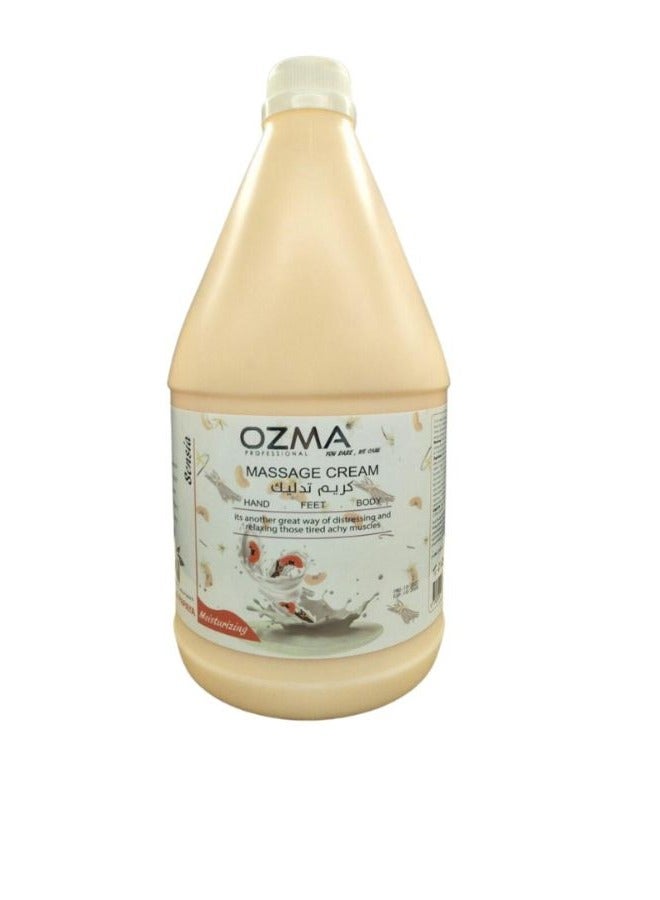Ozma Professional أوزما كلافو كريم مساج للجسم والوجه بخلاصة الفانيليا والبابايا  3.78 لتر - Image 1