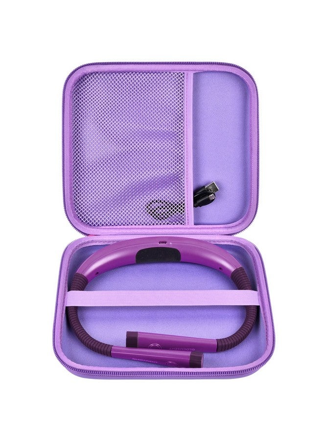 GWCASE Case Compatible with Glocusent/for Vekkia/for LITOM/for LEDGLE/for TAKKUI/for TSINGREE LED Neck Reading Light Book Light for Reading. Storage Carrying Holder for USB Cable (Box Only) -Purple - Image 1