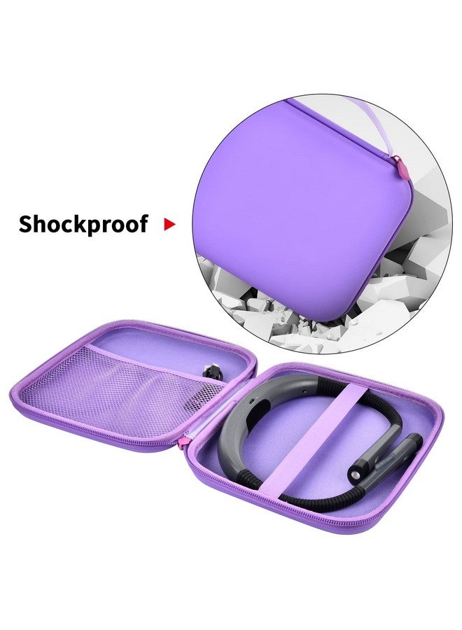 GWCASE Case Compatible with Glocusent/for Vekkia/for LITOM/for LEDGLE/for TAKKUI/for TSINGREE LED Neck Reading Light Book Light for Reading. Storage Carrying Holder for USB Cable (Box Only) -Purple - Image 3