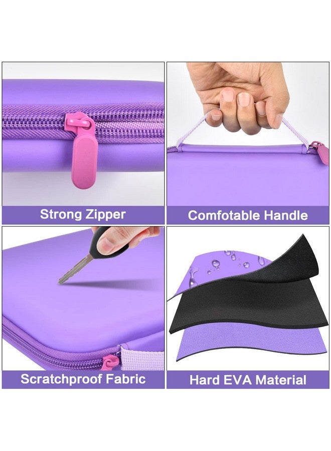GWCASE Case Compatible with Glocusent/for Vekkia/for LITOM/for LEDGLE/for TAKKUI/for TSINGREE LED Neck Reading Light Book Light for Reading. Storage Carrying Holder for USB Cable (Box Only) -Purple - Image 4