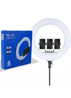 Ring Light With Photography tripod Stand And Remote Control for tiktok snapchat youtube online streaming 21-inch Big Selfie light RL-21 with Remote Black