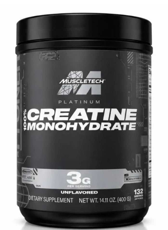 Pure Micronized Creatine Monohydrate for Peak Athletic Performance (400g - 132 Servings)