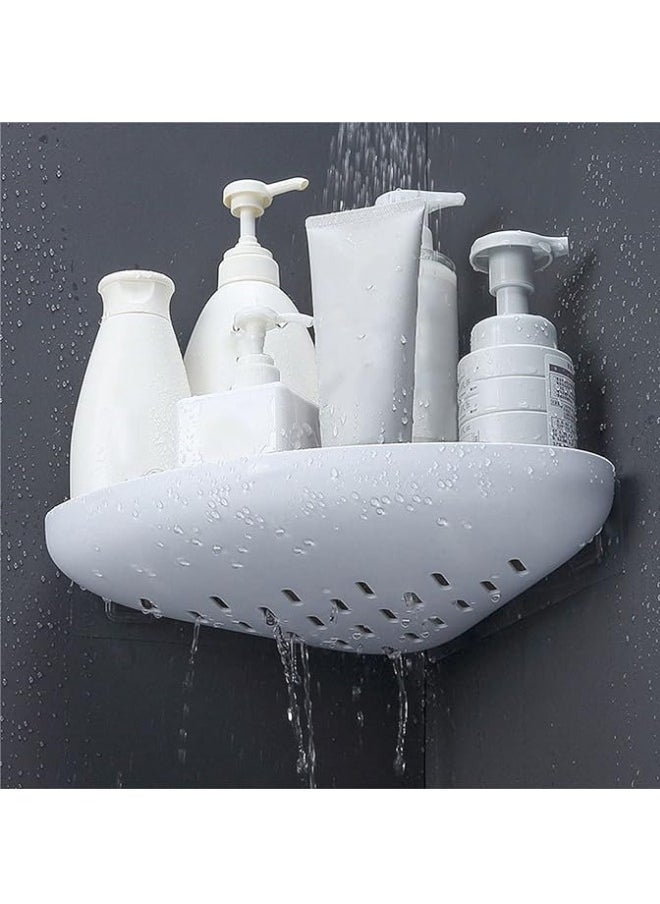 ecoco Wall Mounted Shampoo Organizer Bathroom Corner Rack Multi-Purpose Soap Holder  - Image 4