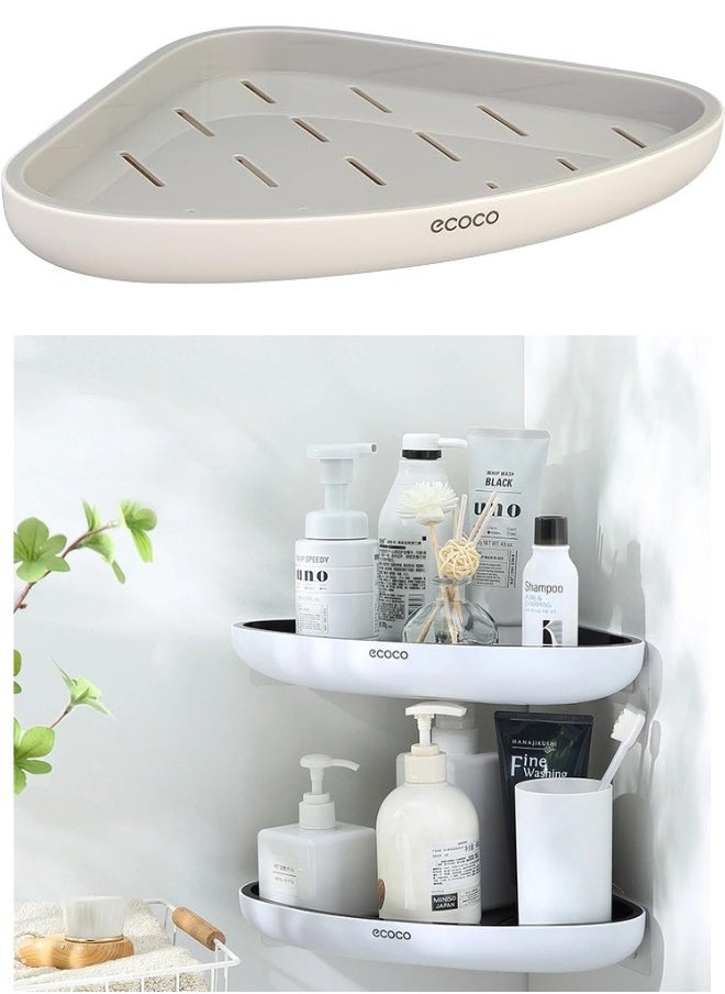 ecoco Wall Mounted Shampoo Organizer Bathroom Corner Rack Multi-Purpose Soap Holder  - Image 3