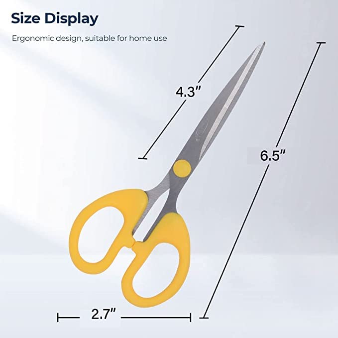 Bambalio BA017 Comfort 6.25-inch Grip Multipurpose Scissors (Pack of 2) - Image 2