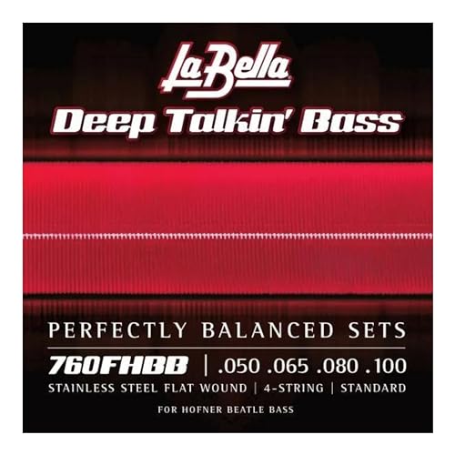 La Bella 760FHBB Deep Talkin' Stainless Steel Flat Wound - Standard Beatle, Bass Guitar Strings 50-100 - Image 2