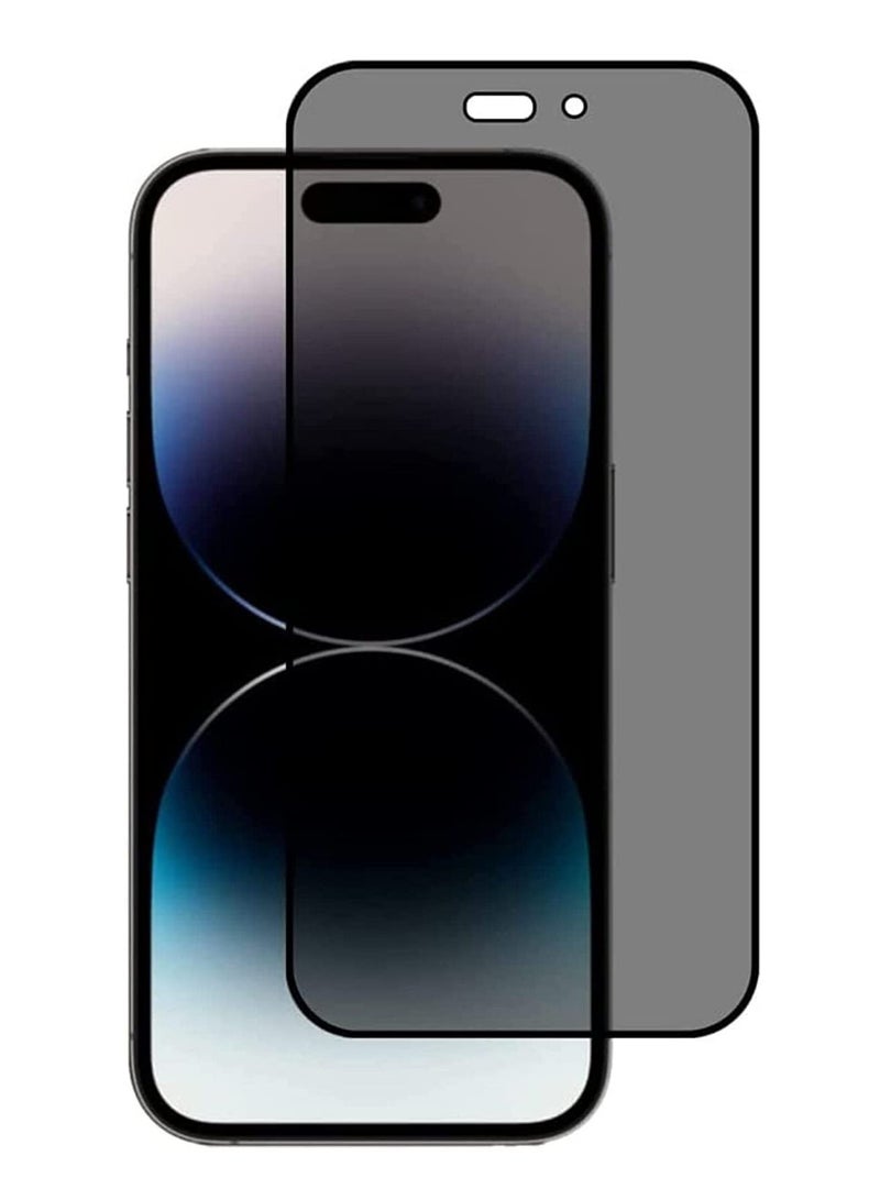 DUSALA iPhone 14 Pro Privacy Screen Protector Anti-Spy Tempered Glass Film 9H Hardness Scratch Resistant Bubble Free Anti Spy Tempered Glass Screen Protector for iPhone 14 Pro Privacy - Image 1