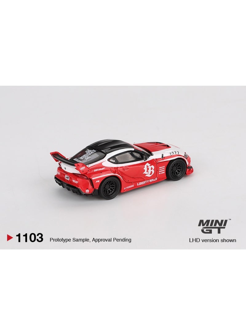 Mini GT تويوتا GR سوبرا LB WORKS أحمر | MINI GT مقياس 1:64 - Image 4