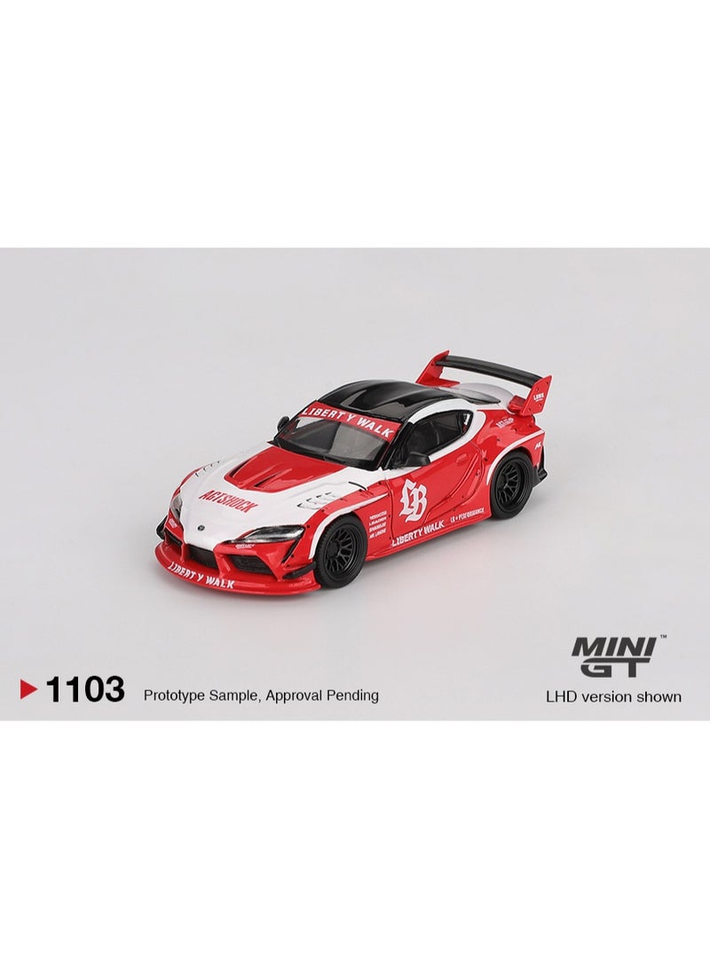 Mini GT تويوتا GR سوبرا LB WORKS أحمر | MINI GT مقياس 1:64 - Image 3