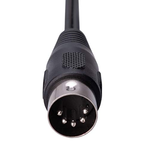 Keple 5-DIN MIDI to 3.5mm AUX TRS Jack Audio Cable, 5 pin to 3.5mm Stero Plug Compatible with Smartphones, PC notebooks, Ampifiers, HI-FI soundsystems, Supports Analog Sound Signal (L/R + Mass) 1.5m - Image 3