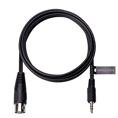 Keple 5-DIN MIDI to 3.5mm AUX TRS Jack Audio Cable, 5 pin to 3.5mm Stero Plug Compatible with Smartphones, PC notebooks, Ampifiers, HI-FI soundsystems, Supports Analog Sound Signal (L/R + Mass) 1.5m - Image 2