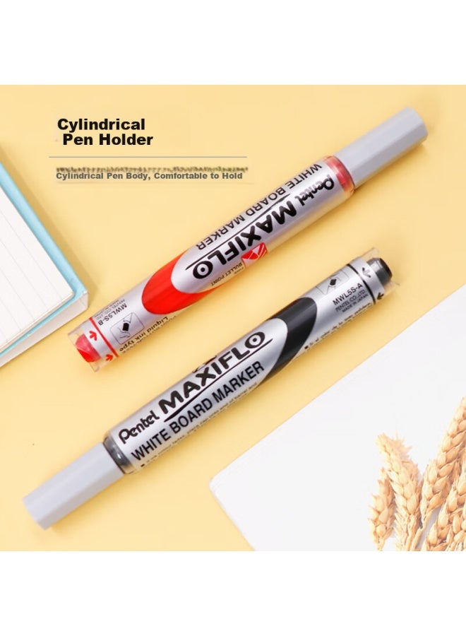 Pentel Mwl5S Black Liquid Chalk Marker For Electronic Whiteboard, Pack Of 5 - Image 4