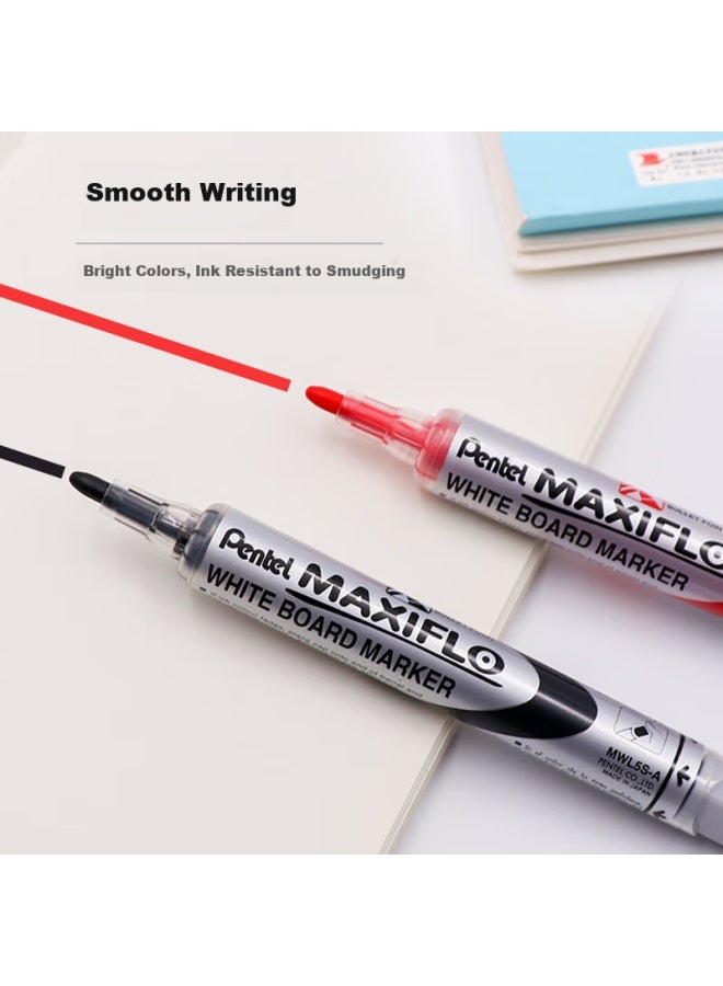 Pentel Mwl5S Black Liquid Chalk Marker For Electronic Whiteboard, Pack Of 5 - Image 2