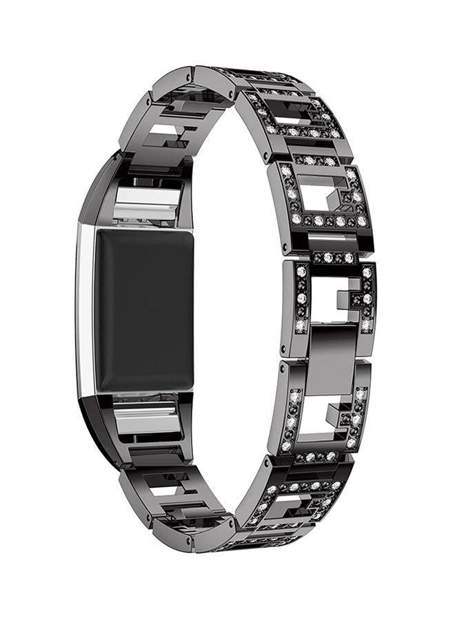 ISank Replacement Watch Bracelet For Fitbit Charge 2 Black - Image 3