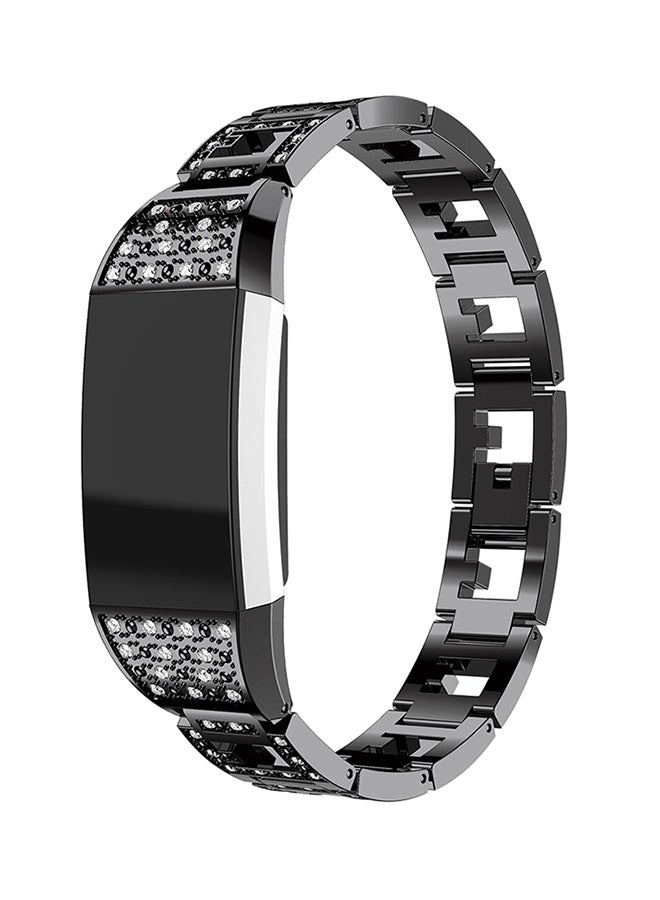 ISank Replacement Watch Bracelet For Fitbit Charge 2 Black - Image 4