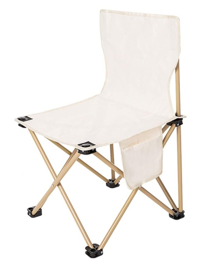 YULAN Outdoor Portable Folding Camping Chair With Carry Bag, Folding Chair, Collapsible Anti-Slip Padded Oxford Cloth Stool For Beach, Hiking, Fishing, Gardening Dyyb40B- 0384 - Image 1