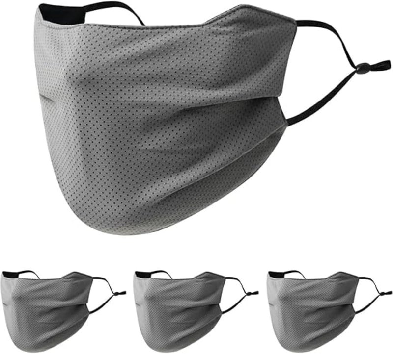 Aputue UV Face Shield, 3-Pack Breathable UV Protection Face Mask for Motorcycle Riding Running Outdoor Sports, Reusable Sun Protection Face Cover with Comfortable Elastic Ear Loops for Men and Women - Image 1