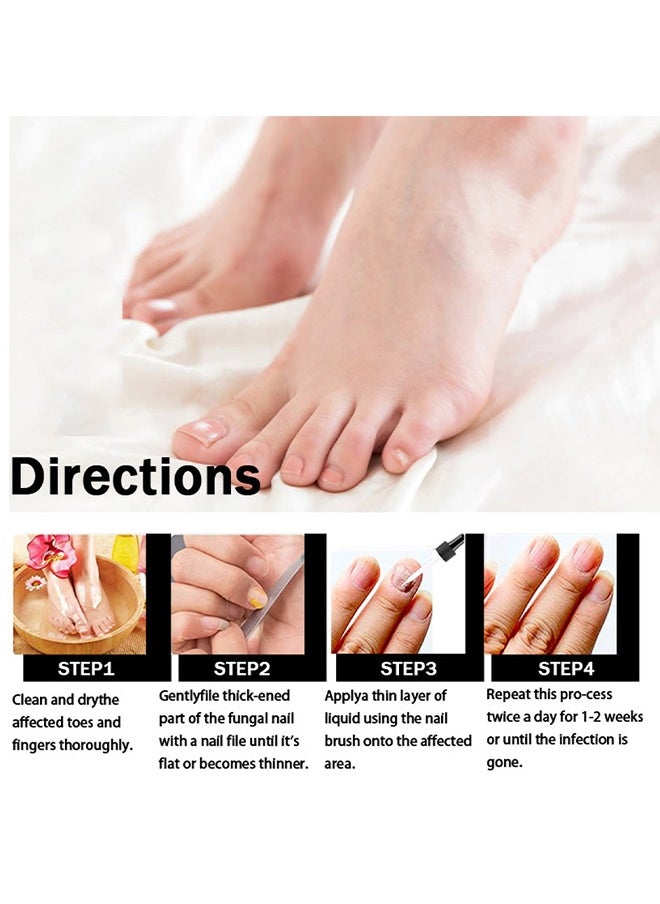 SOL LORA - Moisturizing and Repairing Nails - Grey Nail Repair Thicken & Shine Nail Moisturising Solution 30ml - Image 1